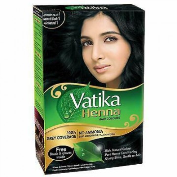VATIKA HENNA BLACK HAIR COLOUR 60G